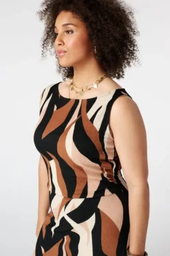 Robe maxi avec imprimé