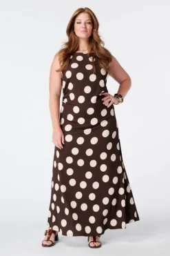 Robe maxi avec imprimé