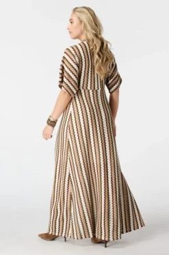 Robe maxi avec imprimé