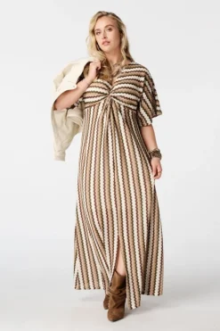 Robe maxi avec imprimé