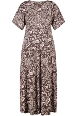 Robe maxi avec imprimé