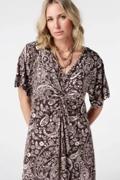 Robe maxi avec imprimé
