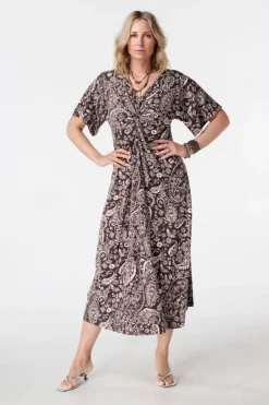 Robe maxi avec imprimé