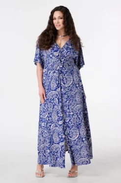 Robe maxi avec imprimé