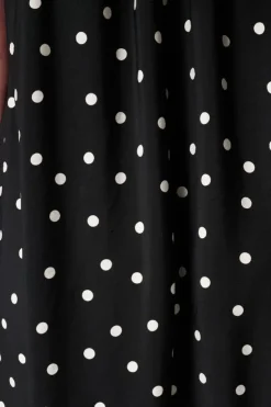 Robe maxi à pois