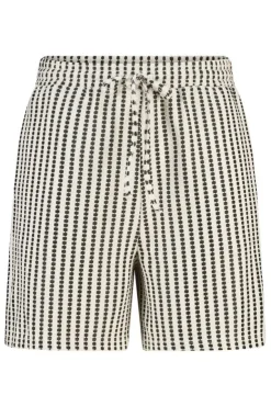 Short bouclé avec imprimé