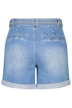 Short en denim avec ceinture