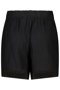 Short en lin avec taille élastique