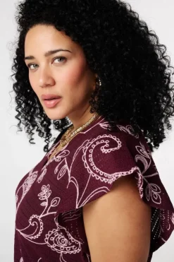Top avec imprimé paisley