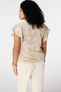 Top avec imprimé paisley