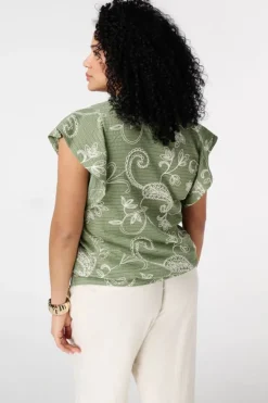 Top avec imprimé paisley