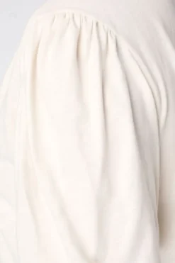 Top avec manches bouffantes