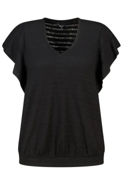 Top avec manches papillon