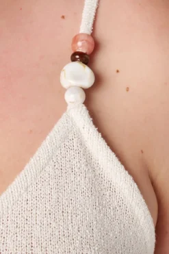 Top avec perles