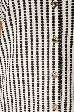 Top bouclé avec imprimé