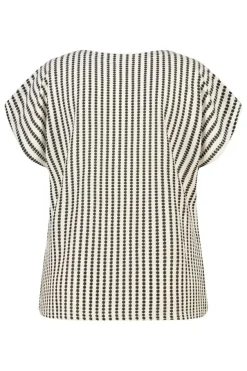 Top bouclé avec imprimé