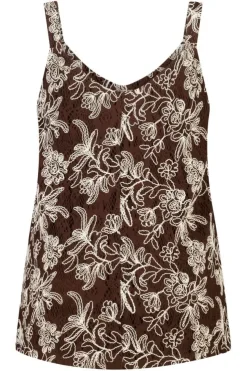 Top crochet avec imprimé floral