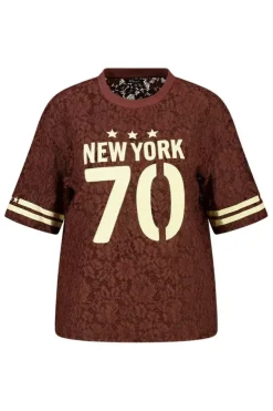 Top en dentelle style jersey