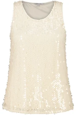 Top à paillettes sans manches