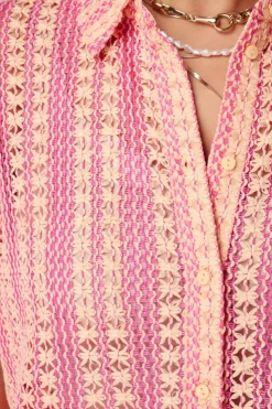 Top polo en crochet