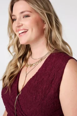 Top portefeuille avec dentelle