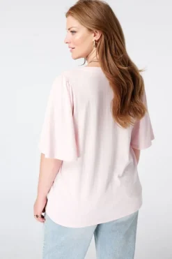 T shirt avec col en V