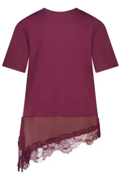 T shirt avec dentelle