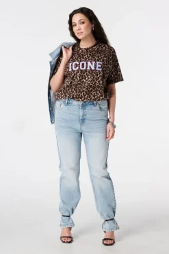 T-shirt à imprimé animalier