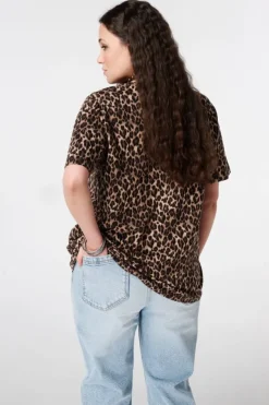 T-shirt à imprimé animalier