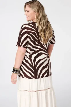 T-shirt à imprimé animalier