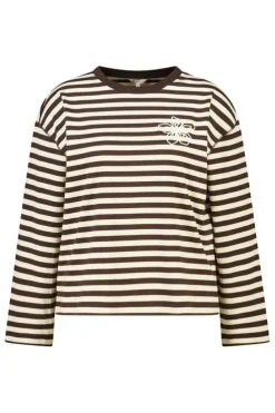 T shirt à manches longues rayé