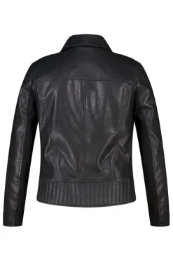 Veste biker en similicuir