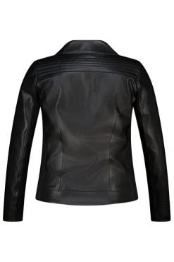Veste de style motard en similicuir