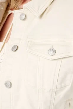 Veste en jean avec fermeture à boutons
