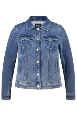 Veste en jean avec fermeture à boutons