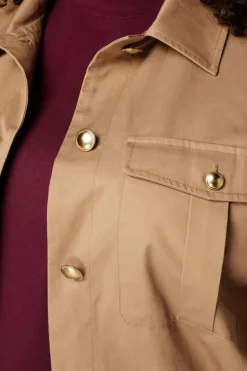Veste utility avec manches bouffantes